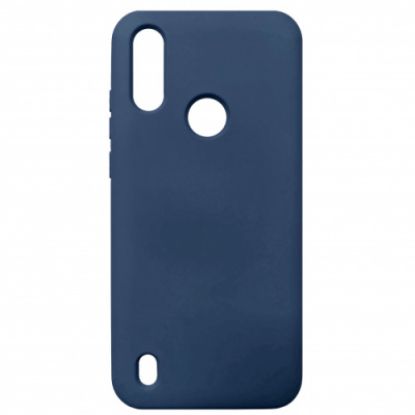 Чохол-накладка Silicone Case (силикон Soft Touch) Motorola E6S / E6i Dark Blue