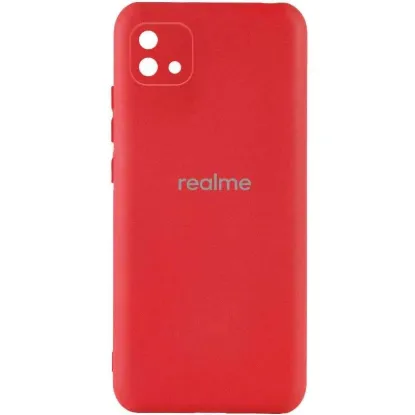 Чохол-накладка Silicone Case (силикон Soft Touch) Realme C11 C2021 Red
