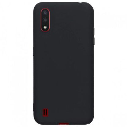 Чохол-накладка Silicone Case (силикон Soft Touch) Samsung A013 A01 Core Black