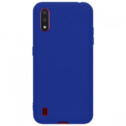 Чохол-накладка Silicone Case (силикон Soft Touch) Samsung A013 A01 Core Dark Blue