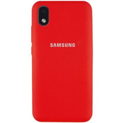 Чохол-накладка Silicone Case (силикон Soft Touch) Samsung A013 A01 Core Red