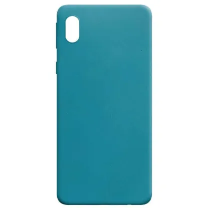 Чохол-накладка Silicone Case (силикон Soft Touch) Samsung A013 A01 Core Бірюзовий