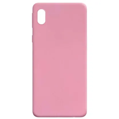 Чохол-накладка Silicone Case (силикон Soft Touch) Samsung A013 A01 Core Малиновий