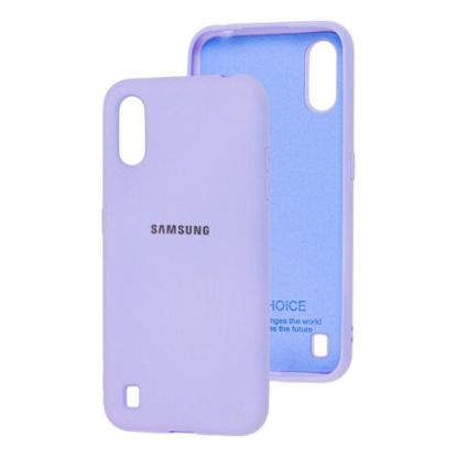 Чохол-накладка Silicone Case (силикон Soft Touch) Samsung A015 Light Violet