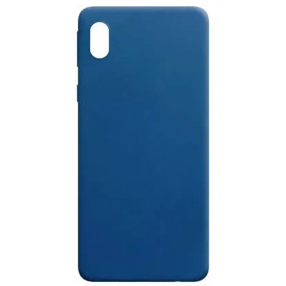 Чохол-накладка Silicone Case (силикон Soft Touch) Samsung A022 A02 Dark Blue