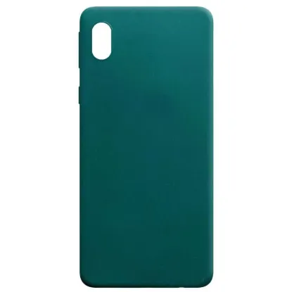 Чохол-накладка Silicone Case (силикон Soft Touch) Samsung A022 A02 Dark Green