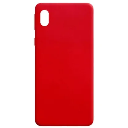 Чохол-накладка Silicone Case (силикон Soft Touch) Samsung A022 A02 Бордовий