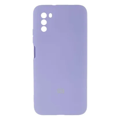 Чохол-накладка Silicone Case (силикон Soft Touch) Samsung A037 A03s Light Violet