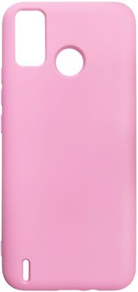 Чохол-накладка Silicone Case (силикон Soft Touch) Tecno Spark 6 Go Розовий