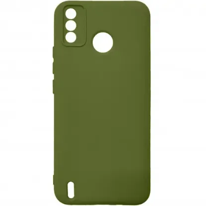 Чохол-накладка Silicone Case (силикон Soft Touch) Tecno Spark 6 Go Хакі