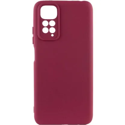 Чохол-накладка Silicone Case (силикон Soft Touch) Xiaomi Redmi Note 11 5G Бордовий