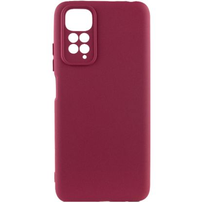 Чохол-накладка Silicone Case (силикон Soft Touch) Xiaomi Redmi Note 11 Pro Бордовий