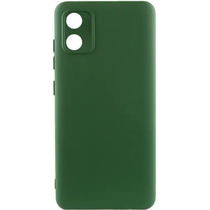 Чохол-накладка Silicone Case Full Camera Motorola E13 Dark Green