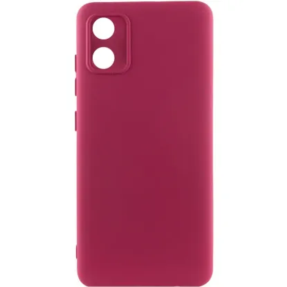Чохол-накладка Silicone Case Full Camera Motorola E13 Marsala