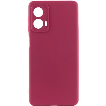 Чохол-накладка Silicone Case Full Camera Motorola G24 Wine Red