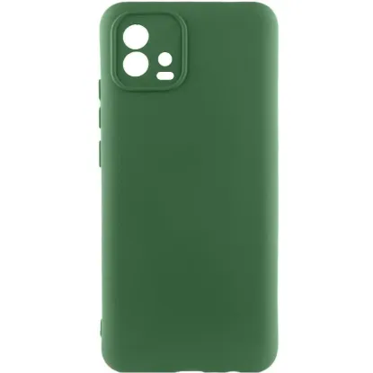 Чохол-накладка Silicone Case Full Camera Motorola G72 Dark Green