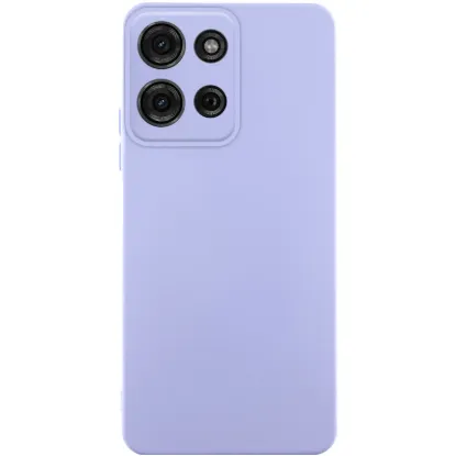 Чохол-накладка Silicone Case Full Camera Motorola G75 Lavander