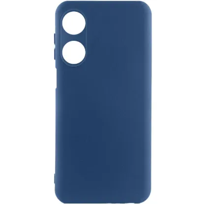 Чохол-накладка Silicone Case Full Camera Oppo A38 / A18 Navy Blue