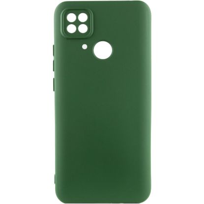 Чохол-накладка Silicone Case Full Camera Poco C40 Dark Green