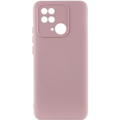 Чохол-накладка Silicone Case Full Camera Poco C40 Pink Sand