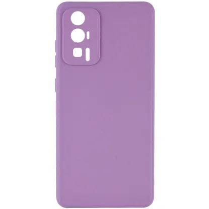 Чохол-накладка Silicone Case Full Camera Poco F5 Pro Purple