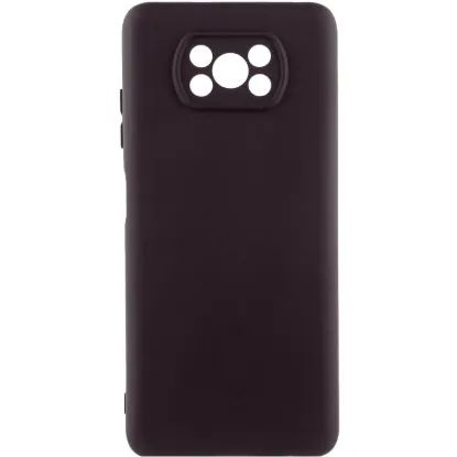 Чохол-накладка Silicone Case Full Camera Poco X3 NFC / X3 Pro Black