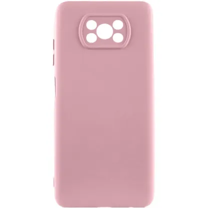 Чохол-накладка Silicone Case Full Camera Poco X3 NFC / X3 Pro Pink Sand