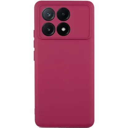 Чохол-накладка Silicone Case Full Camera Poco X6 Pro Marsala