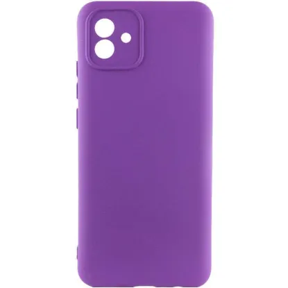 Чохол-накладка Silicone Case Full Camera Samsung A045 A04 Purple