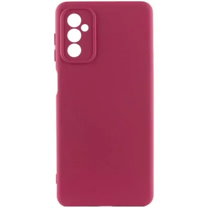Чохол-накладка Silicone Case Full Camera Samsung A047 A04S Marsala