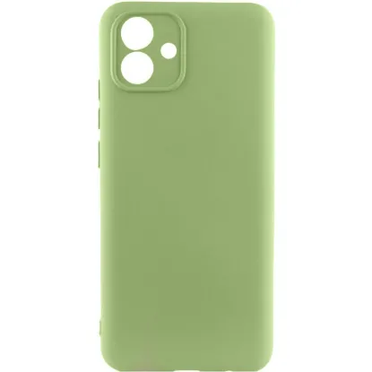 Чохол-накладка Silicone Case Full Camera Samsung A05 A055 Light Green
