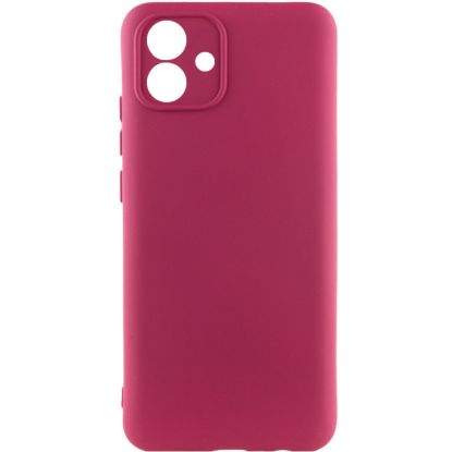 Чохол-накладка Silicone Case Full Camera Samsung A05 A055 Marsala