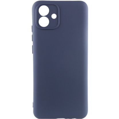 Чохол-накладка Silicone Case Full Camera Samsung A05 A055 Midnight Blue