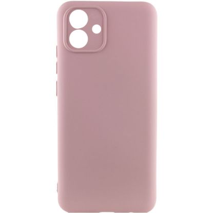 Чохол-накладка Silicone Case Full Camera Samsung A05 A055 Pink Sand