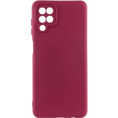 Чохол-накладка Silicone Case Full Camera Samsung A125 A12 Marsala