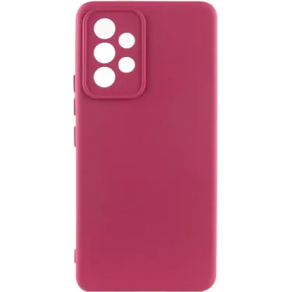 Чохол-накладка Silicone Case Full Camera Samsung A135 A13 4G Marsala