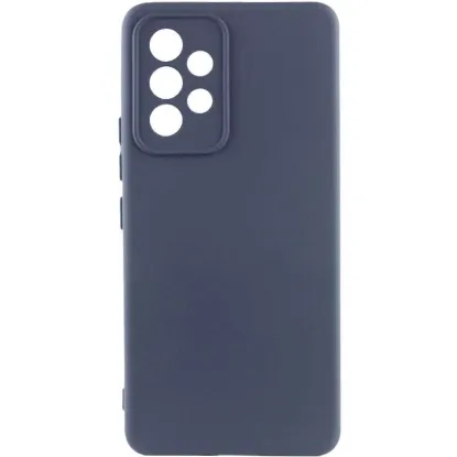 Чохол-накладка Silicone Case Full Camera Samsung A346 A34 5G Navy Blue