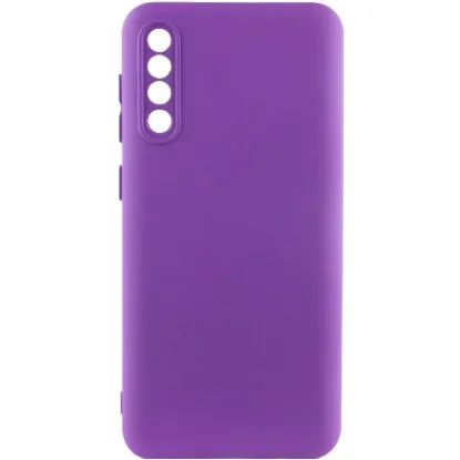 Чохол-накладка Silicone Case Full Camera Samsung A505 / A307 Purple