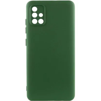 Чохол-накладка Silicone Case Full Camera Samsung A515 Dark Green