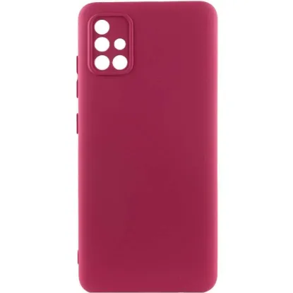 Чохол-накладка Silicone Case Full Camera Samsung A515 Marsala