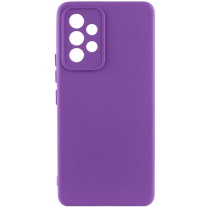 Чохол-накладка Silicone Case Full Camera Samsung A736 A73 5G Purple