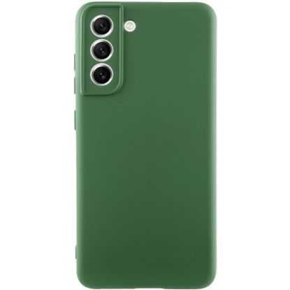 Чохол-накладка Silicone Case Full Camera Samsung G990 S21 FE Dark Green