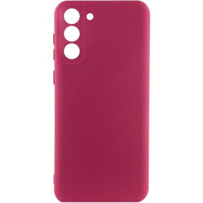 Чохол-накладка Silicone Case Full Camera Samsung G990 S21 FE Marsala