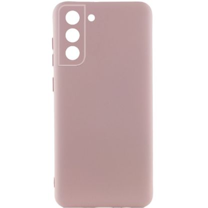 Чохол-накладка Silicone Case Full Camera Samsung G990 S21 FE Pink Sand