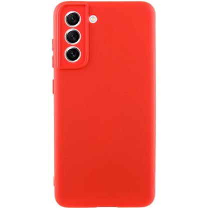 Чохол-накладка Silicone Case Full Camera Samsung G990 S21 FE Red