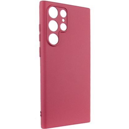 Чохол-накладка Silicone Case Full Camera Samsung S908 S22 Ultra Marsala