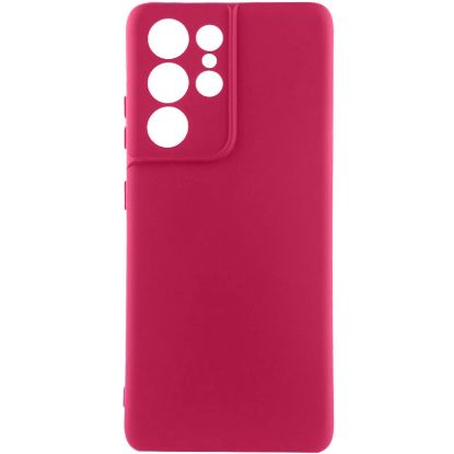 Чохол-накладка Silicone Case Full Camera Samsung S918 S23 Ultra Marsala