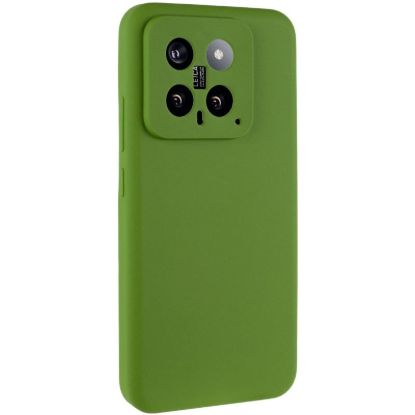 Чохол-накладка Silicone Case Full Camera Xiaomi Mi 14 Dark Green