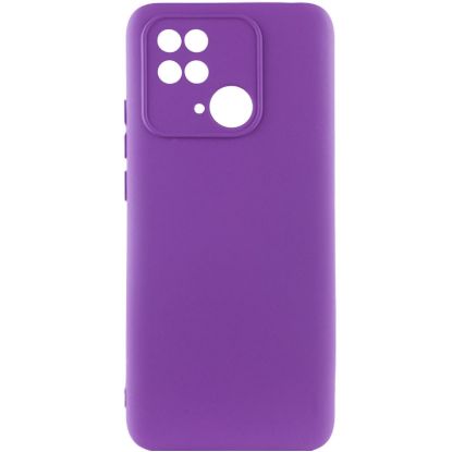 Чохол-накладка Silicone Case Full Camera Xiaomi Redmi 10C Purple