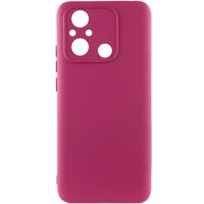 Чохол-накладка Silicone Case Full Camera Xiaomi Redmi 12C Marsala